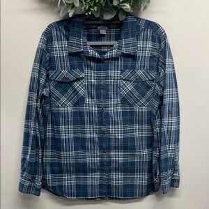 Carhartt Rugged Flex Plaid Long Sleeve Button Down Stretch Cotton Shirt XXL (20)